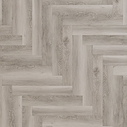 Aspen Light Grey Oak Laminate Herringbone