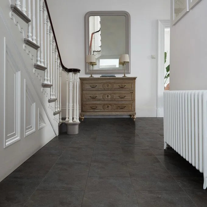Camaro Rigid Core Click LVT Tile Effect - Black Shadow Slate