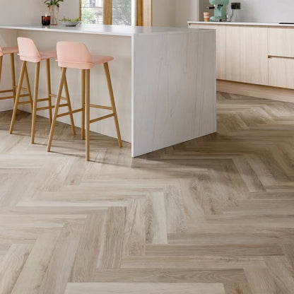 Herringbone Camaro Rigid Core Click LVT - Waterside Oak