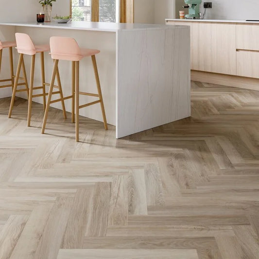Herringbone Camaro Rigid Core Click LVT - Waterside Oak